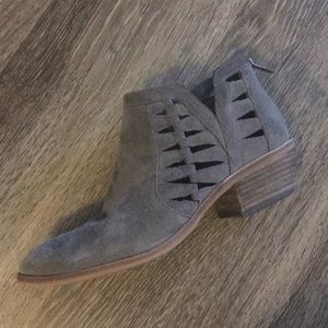 Vince Camuto favorite! Peera gray suede bootie